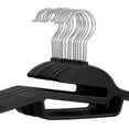 thumbnail image 3 of Elama Home 30 Piece Rubber Non Slip Hanger with U-Slide in Black, 3 of 3