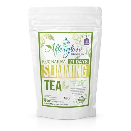 Slimming Tea - 21 Day Supply of Tea Bags With Garcinia Cambogia - Aids in Safe, Natural Weight Loss - Boosts Your Digestion And Tastes Great by Afterglow