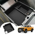 thumbnail image 3 of Car Armrest Storage Box, Maximize Console Storage, Black ABS Plastic, Anti - Rolling Design, 3 of 8