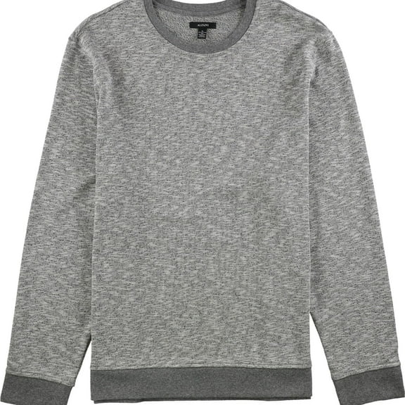 Alfani Mens Star Slub Sweatshirt, Grey, Large