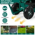 thumbnail image 4 of Ktaxon Rolling Garden Cart with Seat & Storage, 360° Swivel Heavy-Duty Gardening Stool with Wheels, Green, 4 of 13