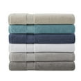 thumbnail image 6 of Home Essence 800gsm 2 Piece Solid Print Cotton Bath Sheets, 34" x 68", Dark Blue, 6 of 7