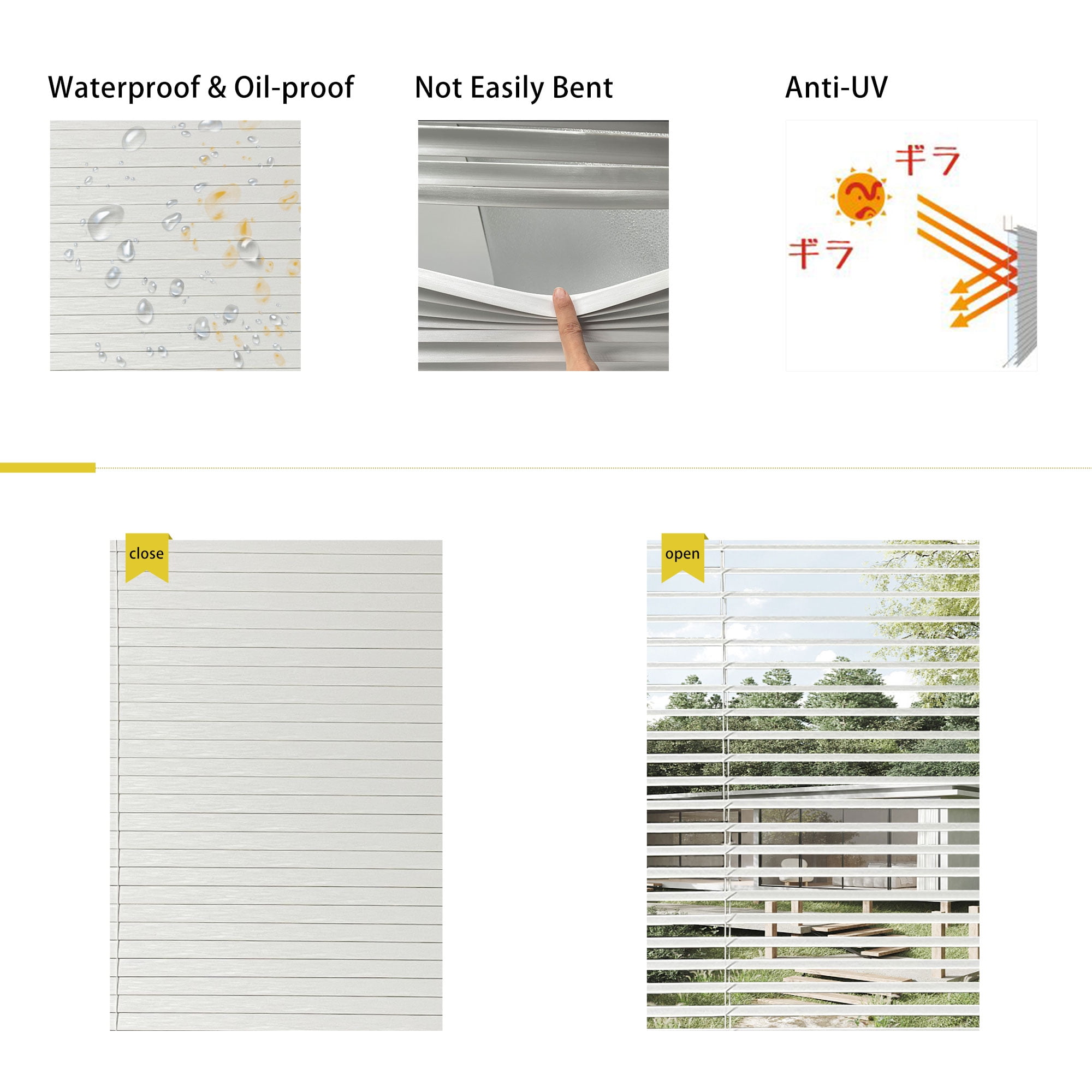 No Tool Cordless Horizontal Window Blinds - Easy Install, Waterproof & Kitchen-Friendly, Perfect for Bathroom, Rental, Nursery & Office-Champagne-20 1/2"W x 60"L-Custom Size