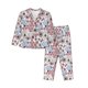 thumbnail image 1 of Fotbe Abstract Floral Conjunto de Pijama de Manga Larga para Mujer con Estampado, Ropa de Dormir de 2 Piezas, Conjunto de Casa Suave y Cómodo con Bolsillos-Large, 1 of 7