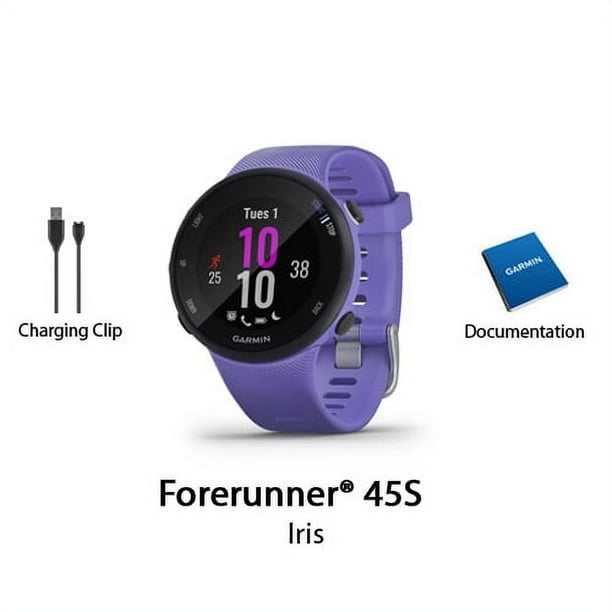 Garmin Forerunner 45S Smartwatch, GPS Running Watch with