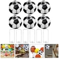 thumbnail image 4 of KAKOWELY 6 faroles de papel colgantes para fiestas de fútbol, deportes y fútbol. Decoración para fiestas., 4 of 5