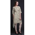 thumbnail image 4 of Bimba Pink Bird & Floral Printed Asymmetrical Kurti Tops For Women Indian Summer Dress Tunic XX-Large, 4 of 6