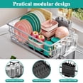 thumbnail image 6 of BEHERZT Large Stainless Steel Dish Drying Racks with Drainboard,Countertop Dish Drainer Rack,Kitchen Sink Dish Rack,Black, 6 of 6