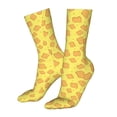 thumbnail image 5 of Fuzoiu Toast Print Crew Socks,Casual Athletic Gym LightWeight Thin Socks,Casual Crew Socks for Men Woman,Calf Length Crew Socks, 5 of 7