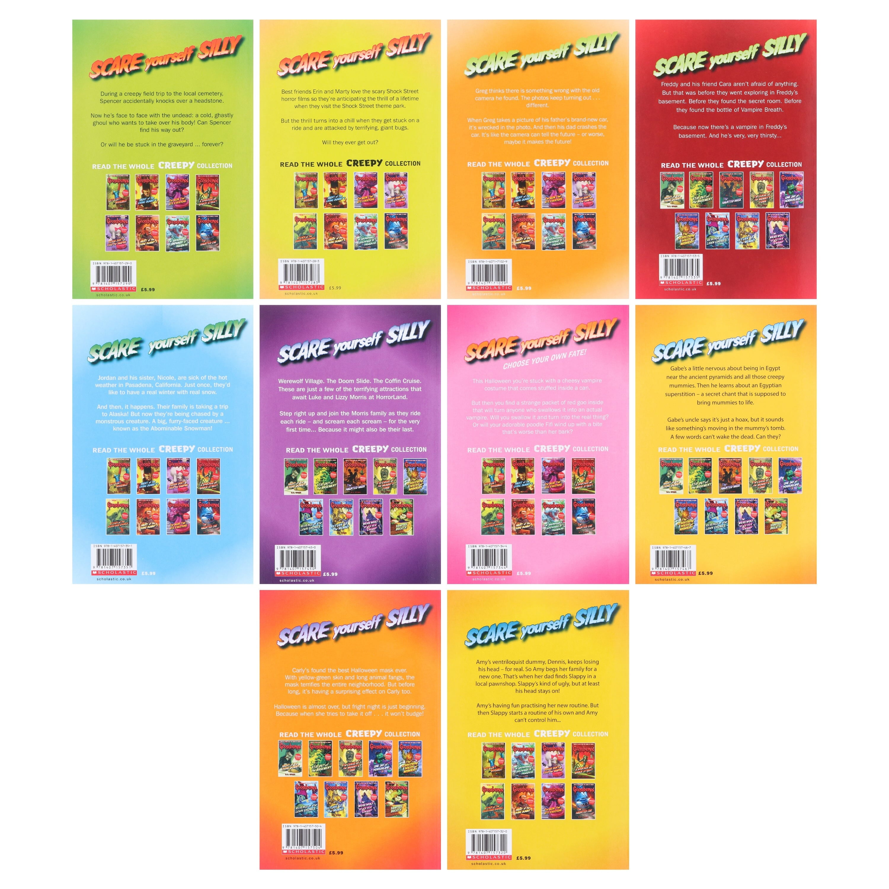 Scholastic, Goosebumps 10 Books Set Collection, Paperback, Classic