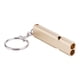 thumbnail image 1 of Silbato De Supervivencia De Emergencia De Doble Orificio De Aleación De Aluminio Dorado Con Llavero, Llavero De Herramienta Que Salva Vidas Para Exteriores, Autoprotección, 1 of 5