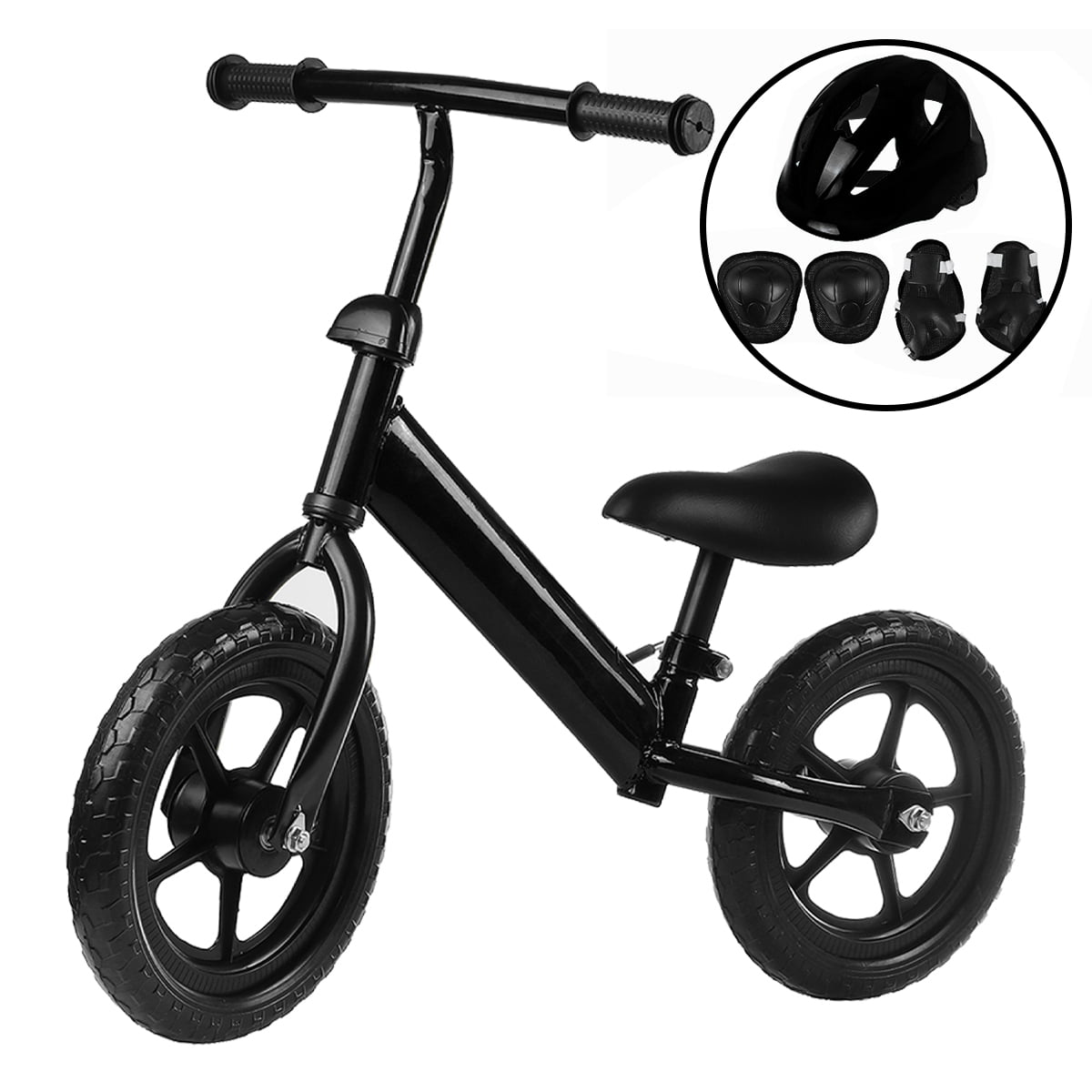 Black for Kids Balance Bike for 2 3 4 5 6 Years Old Boys Girls Carbon Steel Frame No Pedal Walking Balance Bike Training Bicycle for Kids and Toddlers 