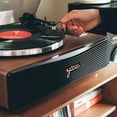 thumbnail image 2 of Syitren Paron Tocadiscos Tocadiscos Vintage para Discos de Vinilo con Altavoces Integrados Bluetooth Fonógrafo Retro Madera Nogal, 2 of 5