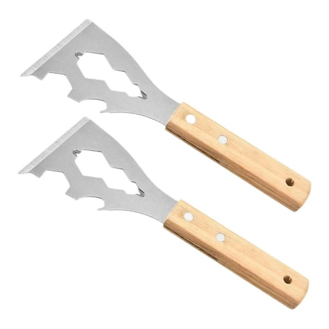 Herramienta de limpieza de cuchillos de metal compactación de herramienta de acero inoxidable resistente cuchillo de masilla para decoración de pared 2pcss