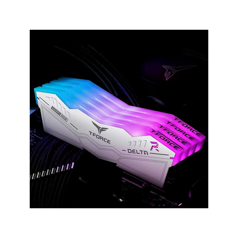 Team T-Force Delta RGB 32GB DDR5 6000 PC RAM, Desktop Memory Team T-Force Delta RGB 32GB DDR5 6000 PC RAM, Desktop Memory
