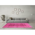 thumbnail image 3 of Ahgly Company Indoor Round Oriental Pink Industrial Area Rugs, 3' Round, 3 of 4