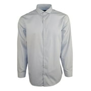 New York Men's Slim Fit Checked Long Sleeve Dress Shirt-DB-17.5 34