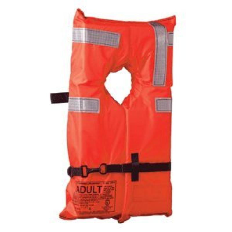 Coast Guard Approved Kent Adult Type II Life Jacket Orange/Black Universal U.S 