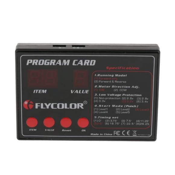 Controlador Electrónico De De La Tarjeta De Programación LCD ESC Brushless