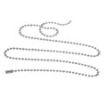 thumbnail image 3 of Uxcell Stainless Steel Ball Chain 3.0mm 27.6" Length 316L Round Bead Necklace Dog Tag Pull Chains with Connectors Clasps for Men Women Jewelry Making Bracelets Keychain, Silver, 3 of 7