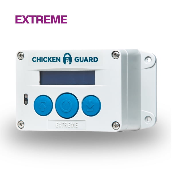 Chicken Coop Door Kit with Automatic Opener Light Sensor 2 Remote Controls Timer 