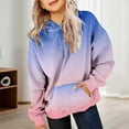 thumbnail image 4 of Kiijoy Big Girls Gradient Hoodie Casual Pullover Hooded Sweatshirt for Kids, Sizes 7-8, 4 of 6
