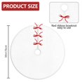 thumbnail image 2 of 30 Inch Christmas Tree Skirt – Velvet Plush Tree Mat, Soft Thickened Polyester with Red Ties, Single-Sided Printing, Available in 30in/36in/48in, Perfect for Holiday Xmas Tree Decoration, 2 of 7