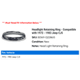thumbnail image 2 of Headlight Retaining Ring - Compatible with 1972 - 1983 Jeep CJ5 1973 1974 1975 1976 1977 1978 1979 1980 1981 1982, 2 of 2