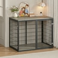 thumbnail image 4 of Jopath 47" Dog Crate Dog Cage Furniture with 3 Doors for Large Medium Dogs Grey, 4 of 9