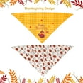thumbnail image 5 of Thanksgiving Dog Bandana Fall Autumn Pet Bandana Reversible Triangle Bibs Scarf Accessories for Large and Extra Large Dogs Pets (X-Large, Thanksgiving), 5 of 5