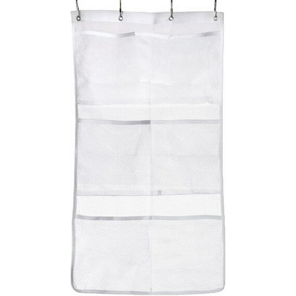 GIXUSIL Hanging Mesh Pockets Hold 340oz/1000ml Shampoo Shower Organizer with Over The Door Hooks