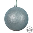 thumbnail image 3 of Vickerman 2.4" Silver Glitter Ball Ornament, 24 per Bag, 3 of 5