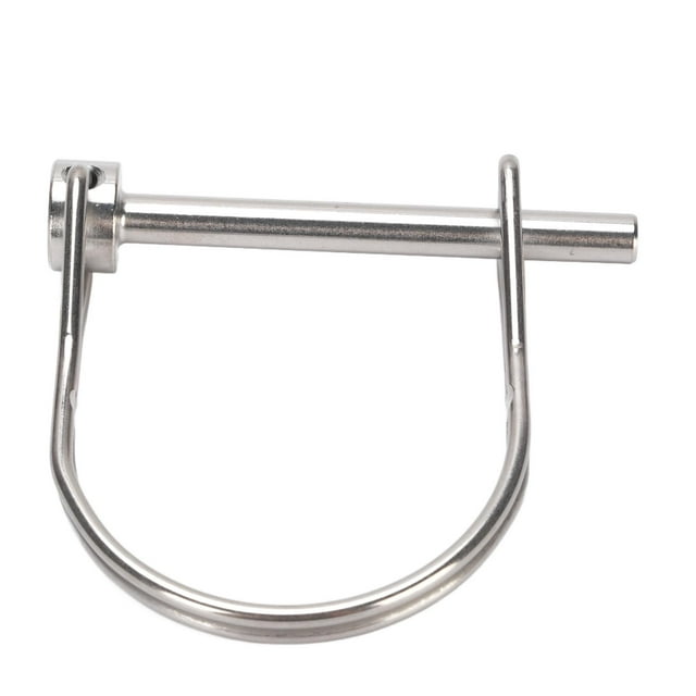1PC Stainless Steel 316 PTO Pin Round Arch Wire Shaft Locking Lock Pin Safety Coupler Pin Retainer Farm Trailers Wagons Lawn Garden
