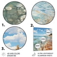 thumbnail image 3 of Designart "Sunlit Coastline Beach Photo VIII" Nautical & Beach Metal Wall Decor, 3 of 5