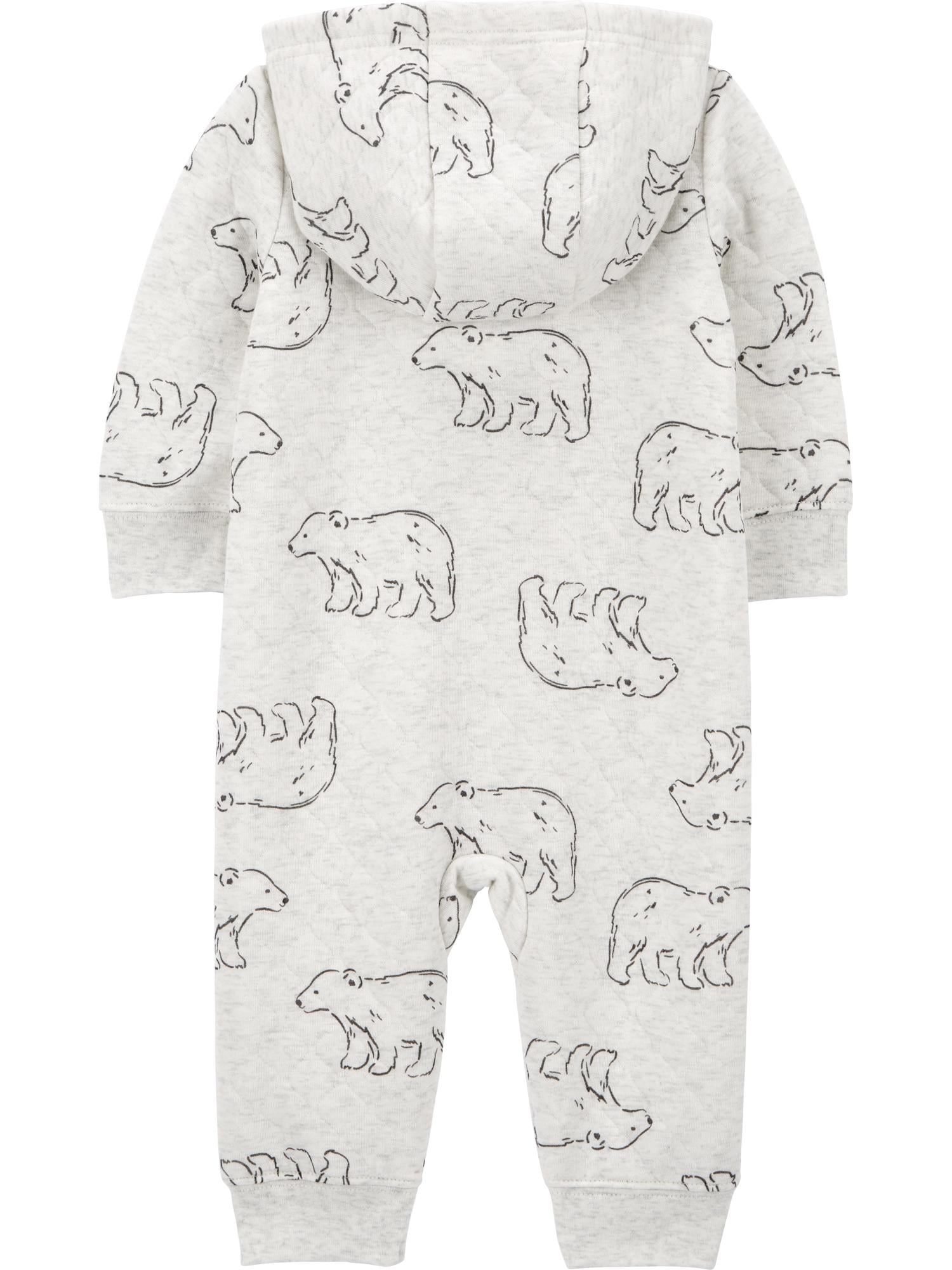 Carter's Child of Mine Baby Unisex Hooded Jumpsuit, One-Piece, Sizes 0/3-24 Months