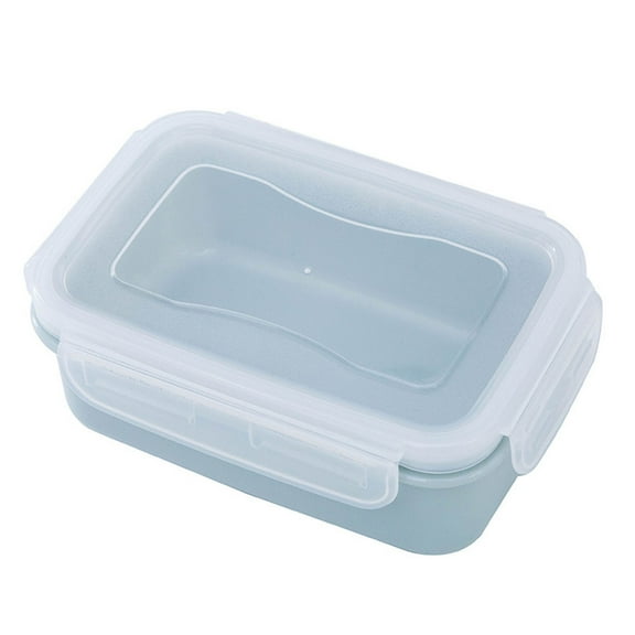 Meal Prep Containers,Bento Box for Dining Out Rectangular &Thick Food Storage Containers with Lids,Reusable Plastic,Stackable Bento Box,Microwave/Freezer/Dishwasher Safe,BPA Free(Blue,5.5x3.7x1.57")