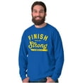 thumbnail image 5 of Finish Strong Bible Scripture Quote Long Sleeve TShirt Men Women Brisco Brands M, 5 of 6