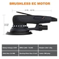 thumbnail image 3 of Random Orbital Sander Brushless 350W 3A Multi-function Variable Speed Electric Corded Orbital Sanders Machine Polishing For Metals/Automobiles Grinding. ,Easy to Use, 3 of 7