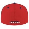thumbnail image 4 of Men's New Era Red/Navy Houston Texans Flipside Two-Tone 59FIFTY Fitted Hat, 4 of 5
