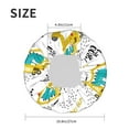 thumbnail image 6 of Kdxio Dinosaur on Excavator Print Shower Cap for Women,Elastic and Reusable,Double Waterproof Layers Bathing Hat, 6 of 9