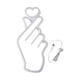 thumbnail image 2 of Letrero de lámpara de de corazón, letrero de colgante de pared USB, luces de decorativas para dormitorio, boda, vacaciones, decoración Gloria Muestra de la lámpara de neón, 2 of 9