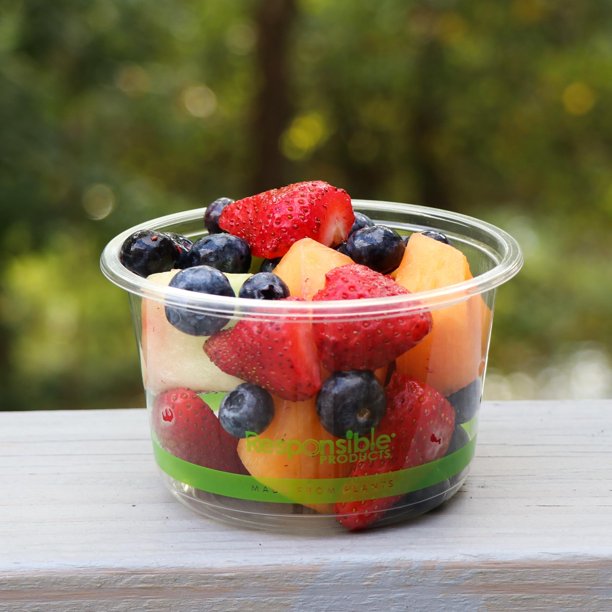 16 oz Compostable Clear Round Deli Container