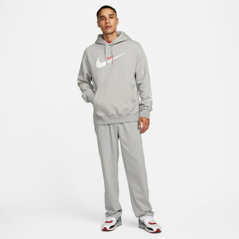 Nike Sportswear Club Men's Knit Open-Hem Pants Color: Black/White