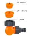 thumbnail image 3 of Water Tap to Garden Hose Pipe Connector | ABS Plastic Adapter | Universal Mixing Faucet Attachment | Fits Kitchen Bath Garden Taps | Durable Frostproof | 11x3.8x3.8cm | Yellow, 3 of 4