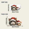 thumbnail image 3 of Fwttom Christmas Window Clings, Christmas Window Decorations Cats And Mice Wearing Xmas Hats, Christmas Window Stickers for Home Decoration Winter Window Clingswinter Window Clings, 3 of 7