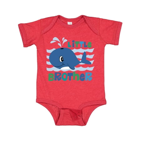 

Inktastic Whale Little Brother Gift Baby Boy Bodysuit