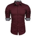 thumbnail image 3 of COOFANDY Mens Shirt Business Dress Shirt Regular Fit Casual Button Down Shirt Wrinkle Free, 3 of 6