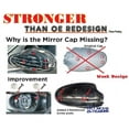 thumbnail image 2 of CF Advance For 02-06 Nissan Altima Left Driver Side Mirror Cover Cap Chrome 2002 2003 2004 2005 2006, 2 of 3