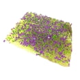 thumbnail image 2 of Modelo de nido de hierba, simulación de césped, decoración, modelo de terreno a mano, césped artificial para diseño de terreno de juego verde violeta, 2 of 8