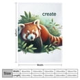 thumbnail image 4 of Orinice Red Panda Warm Lightweight Blanket Soft Fleece Blankets for All Seasons - Decorative Throw Blanket for Living Rooms, Sofa, and Bed 60x80in, 4 of 6